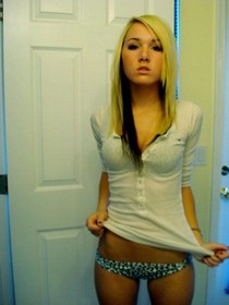 Dissolute young girl